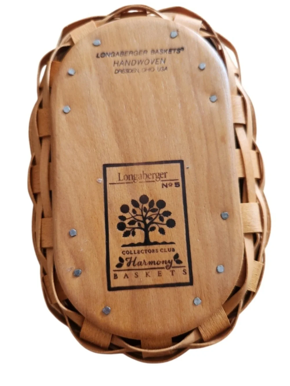 Longaberger Collectors Club No. 5 Harmony Basket